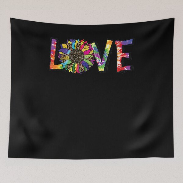 Item preview, Hippie Love Leopard Print Sunflower Tie Dye Style 60s designed and sold by patsa4.