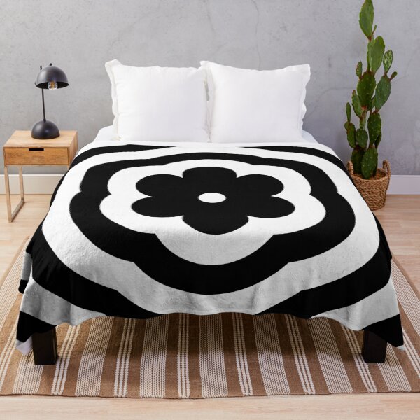Item preview, Black and White Rainbow Mod Flower designed and sold by Carolina Diaz.