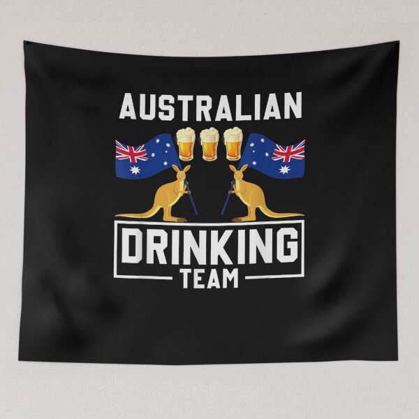 Item preview, Kangaroo Australian Drinking Team Beer Drinker Australia designed and sold by nancyholly.