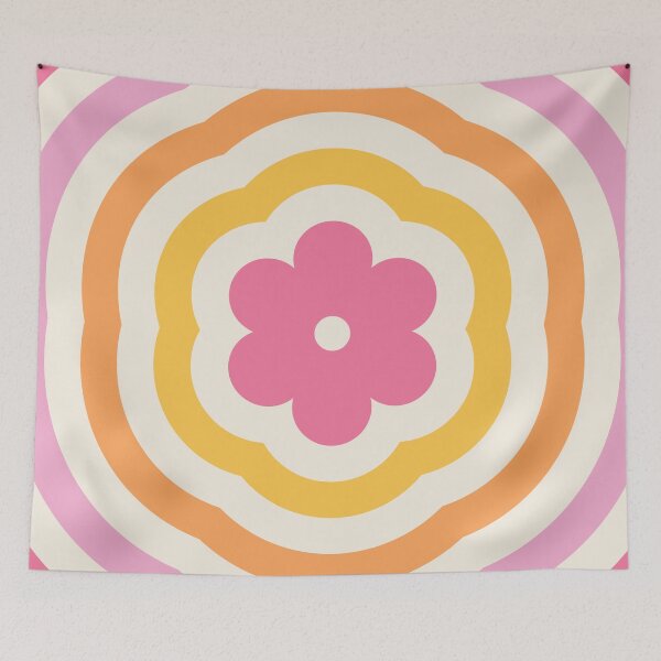 Item preview, Pink Rainbow Mod Flower designed and sold by Carolina Diaz.