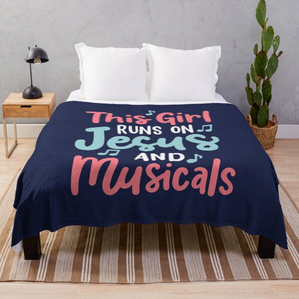 Item preview, This Girl Runs on Jesus and Musicals designed and sold by jaygo.