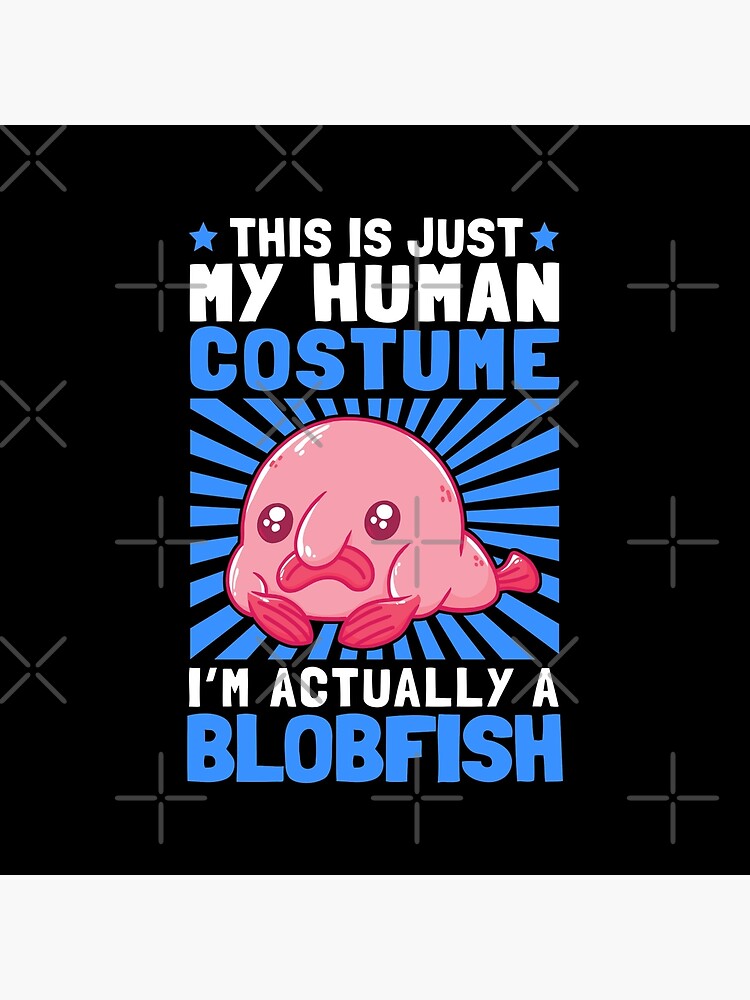 Be a blobfish ugly fish marine animal Postcard by madgrfx