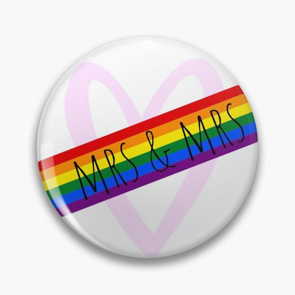 Item preview, 'Mrs & Mrs' Lesbian Wedding Design designed and sold by queertees4all.