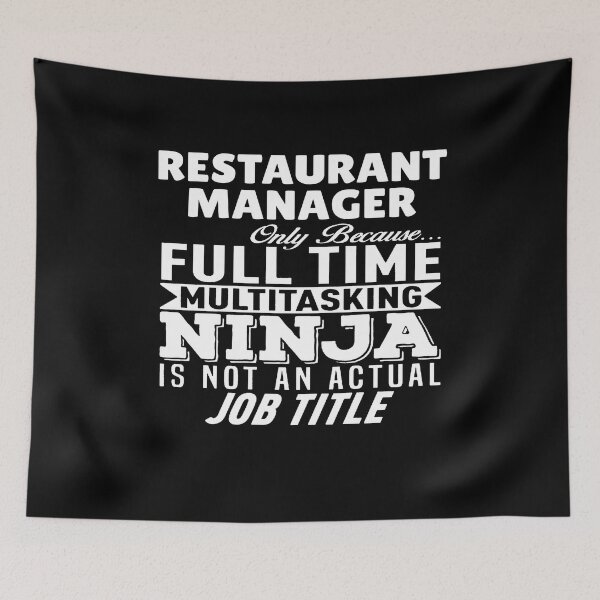 Item preview, Restaurant Manager Multitasking Ninja designed and sold by clickmostro.