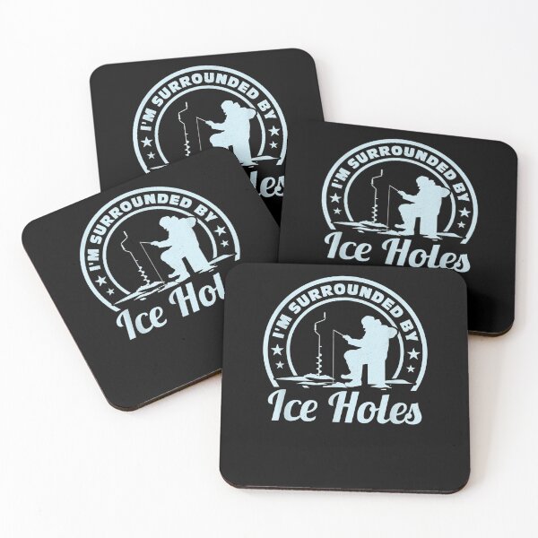 Item preview, Ice Fishing Surrounded Ice Holes Catching Fish In Winter designed and sold by patsa4.
