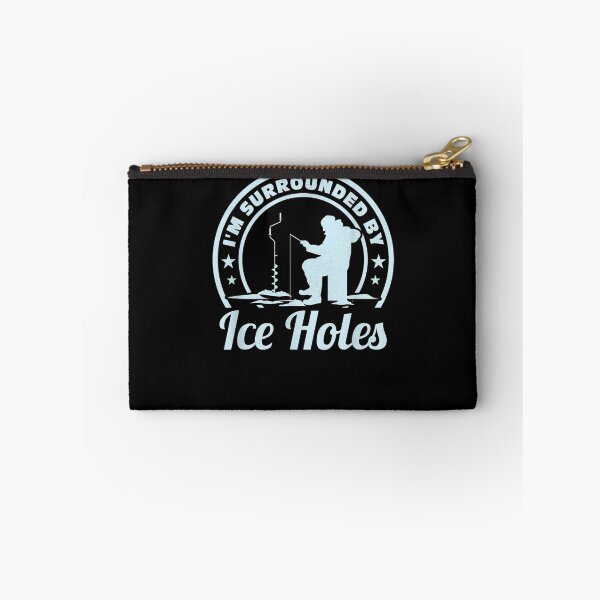 Item preview, Ice Fishing Surrounded Ice Holes Catching Fish In Winter designed and sold by patsa4.