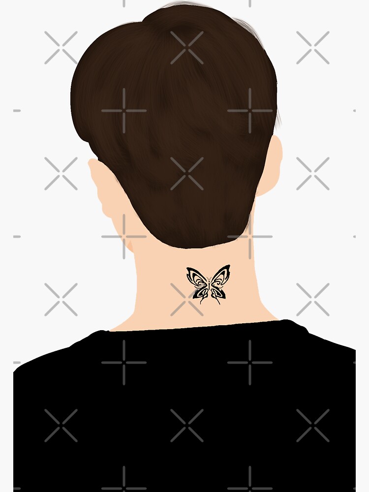 Pegatina «Park Jae Eon Butterfly Tattoo Sin embargo Kdrama» de