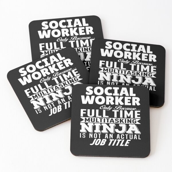 Item preview, Social Worker Multitasking Ninja designed and sold by clickmostro.