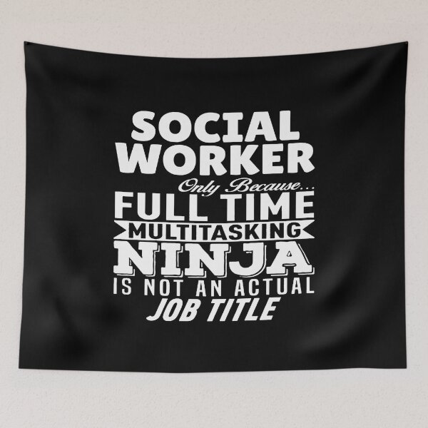 Item preview, Social Worker Multitasking Ninja designed and sold by clickmostro.