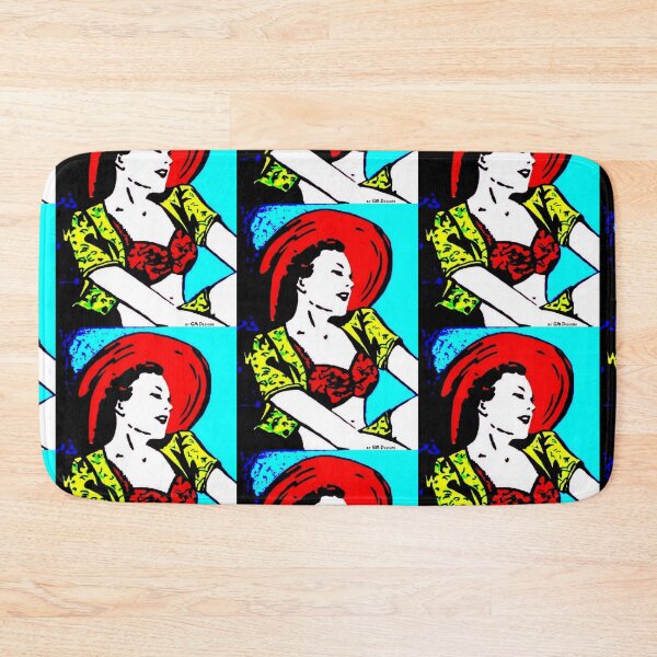 Item preview, Hilde woman girl Miss Wonder sun hat beach deckchair gift designed and sold by G-M-Designs.