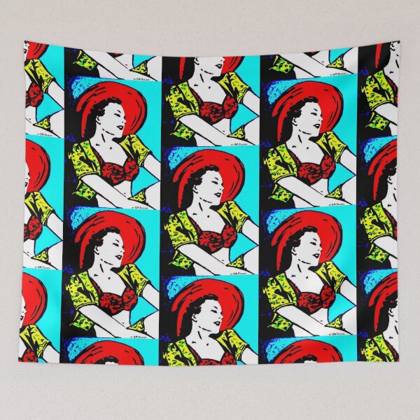 Item preview, Hilde woman girl Miss Wonder sun hat beach deckchair gift designed and sold by G-M-Designs.