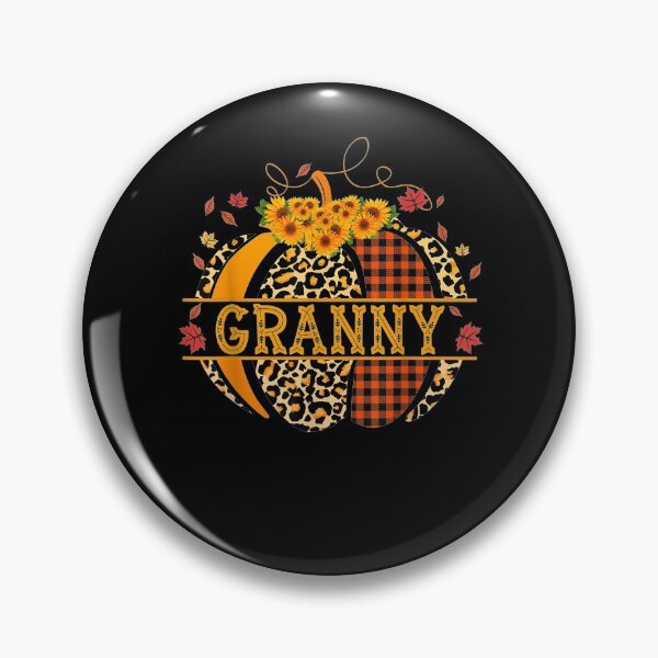 Item preview, Granny Pumpkin Leopard Print Sunflower Grandma Buffalo Plaid designed and sold by nancyholly.
