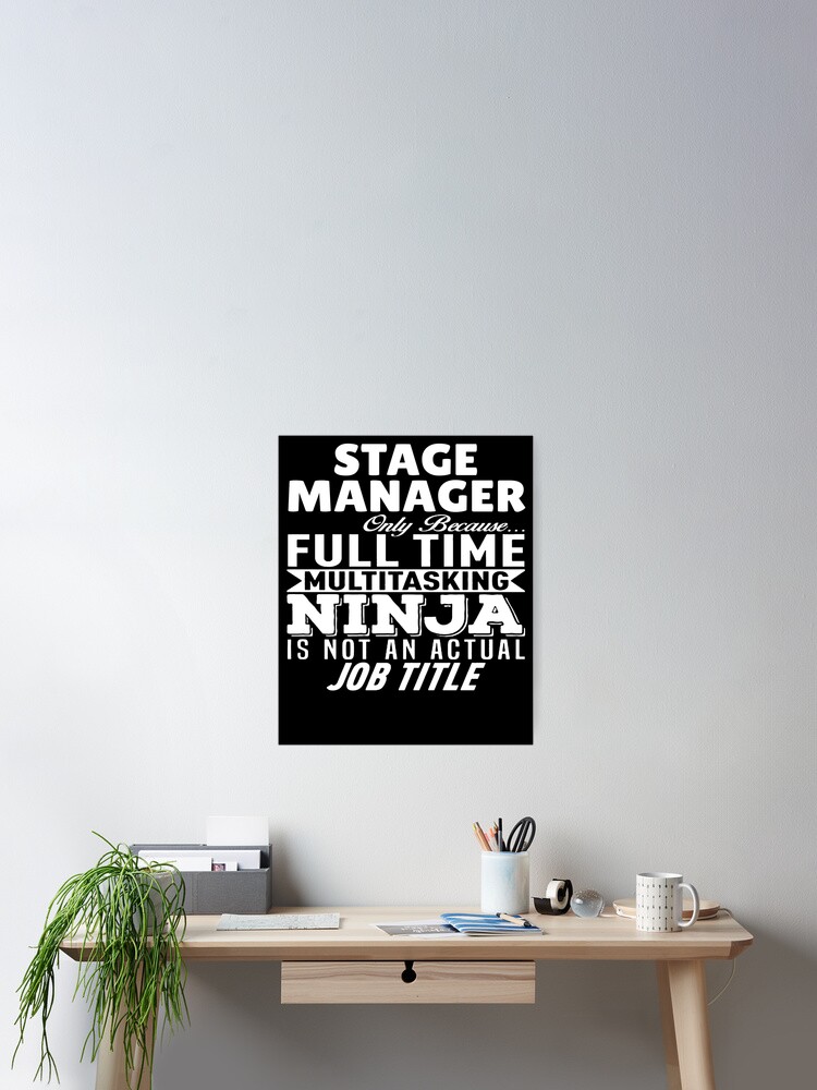 Imagen 2 de 3, Póster con la obra Stage Manager Multitasking Ninja, diseñada y vendida por clickmostro.