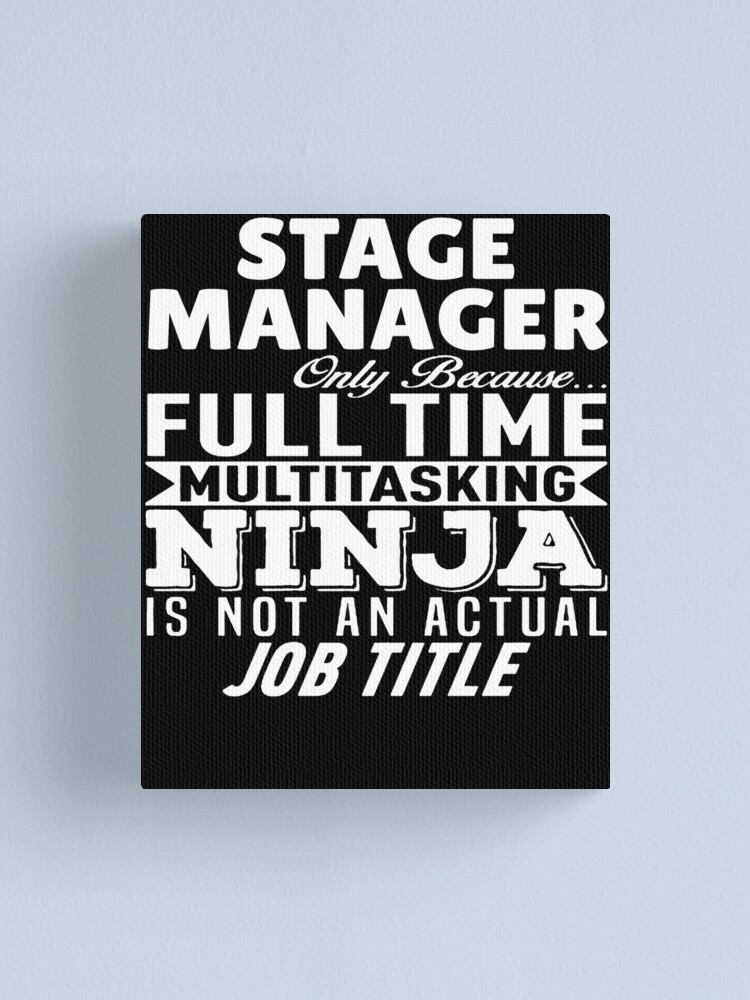 Imagen 1 de 3, Lienzo con la obra Stage Manager Multitasking Ninja, diseñada y vendida por clickmostro.