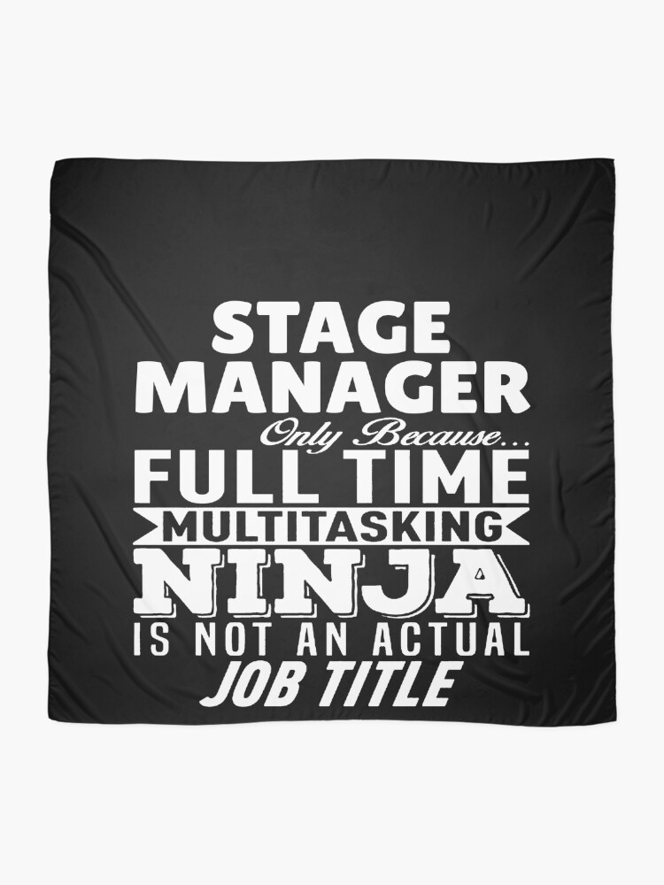 Thumbnail 2 of 3, Scarf, Stage Manager Multitasking Ninja designed and sold by clickmostro.