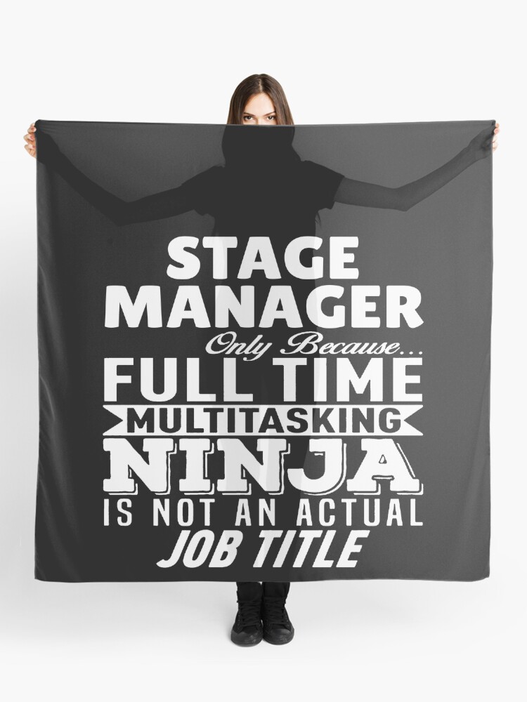Thumbnail 1 of 3, Scarf, Stage Manager Multitasking Ninja designed and sold by clickmostro.