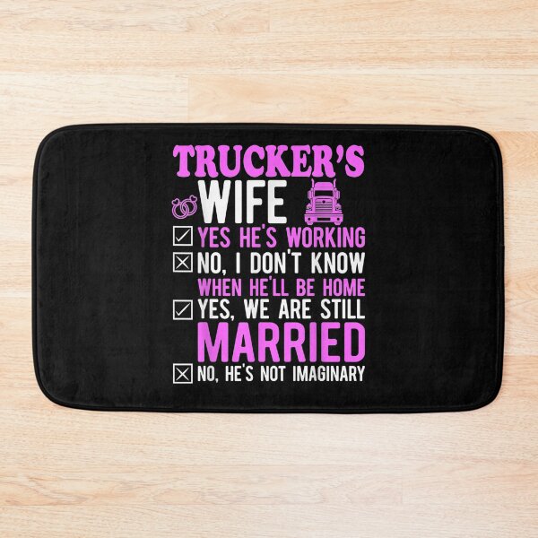 Item preview, Trucker Wife Hus Truck Driver designed and sold by patsa4.