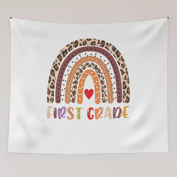Item preview, Leopard Rainbow First Grade Teacher First Day Of School designed and sold by Tatus Brinal.