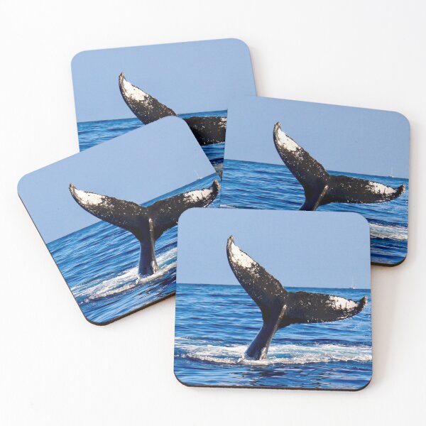 Item preview, huge whale tail in blue ocean waves designed and sold by trip of a lifestyle.