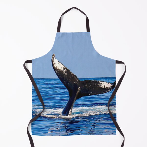 Item preview, huge whale tail in blue ocean waves designed and sold by trip of a lifestyle.