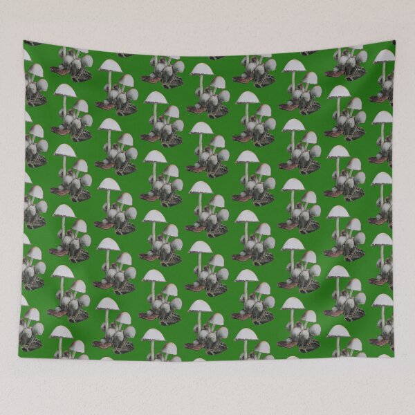 Item preview, Beginning of autumn mushroom picking forest walks hiking landscape designed and sold by G-M-Designs.