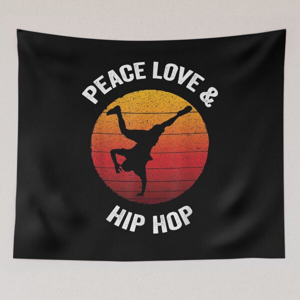 Item preview, Peace Love Hip Hop Vintage Old School 90s Rap Music designed and sold by patsa4.
