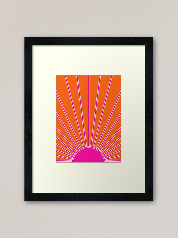  Minimalist Boho Black Sun Sunrise Sunray Sunburst