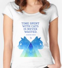 Cats Psychoanalysis Women's Fitted Scoop T-Shirt