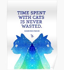 Katzen-Psychoanalyse Poster