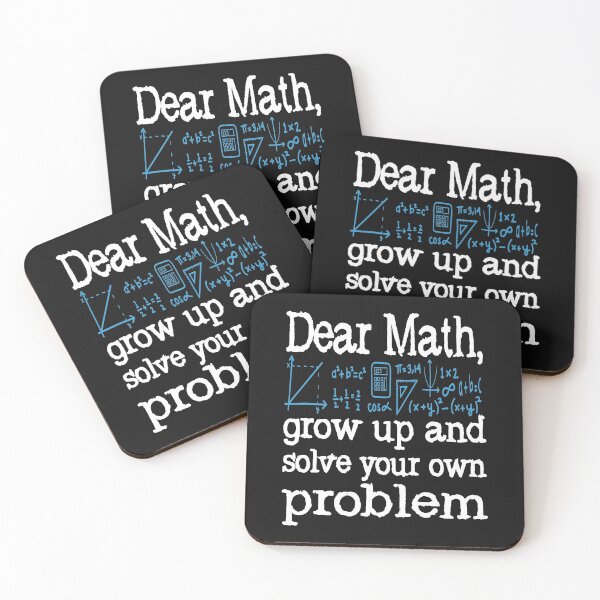 Item preview, Dear math grow up and solve your own problem designed and sold by samah82.