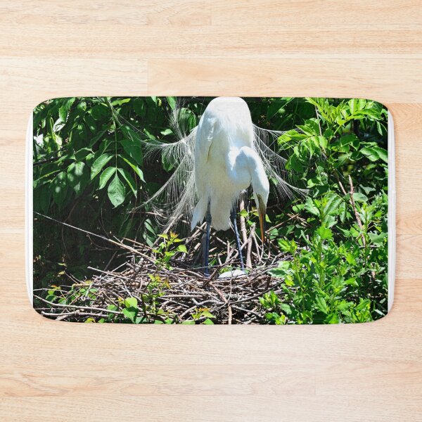Item preview, A Great Egret Tending To Her Eggs designed and sold by LisaWootenPhoto.