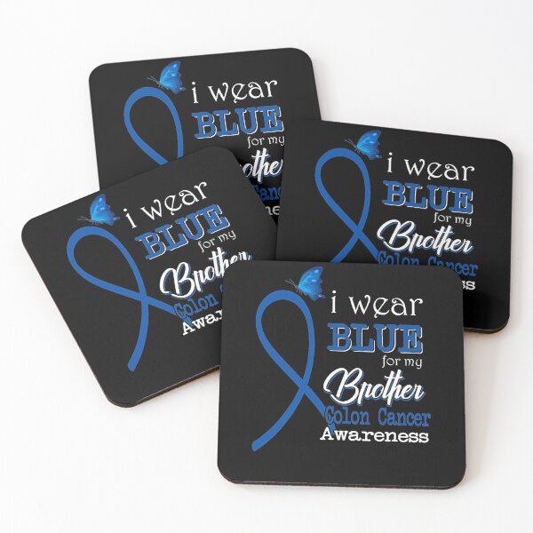 Item preview, Ribbon I Wear Blue For Brother Colon Cancer Awareness designed and sold by MargaretHagon.