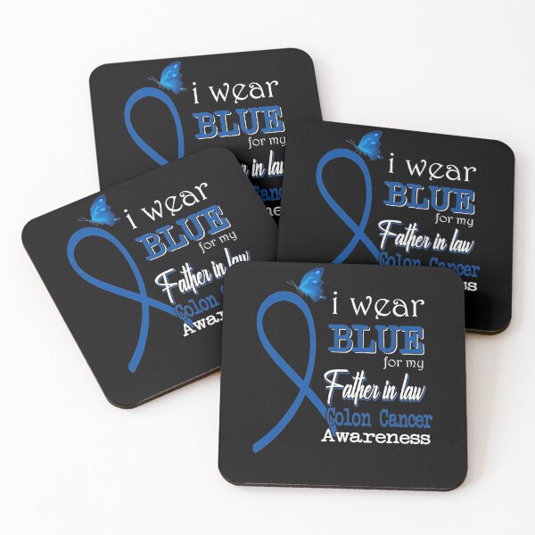 Item preview, Ribbon I Wear Blue For Father In Law Colon Cancer Awareness designed and sold by MargaretHagon.