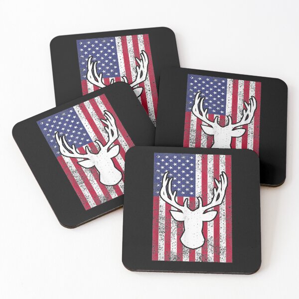 Item preview, Bow Deer Hunting American Flag Bow Hunting designed and sold by nancyholly.
