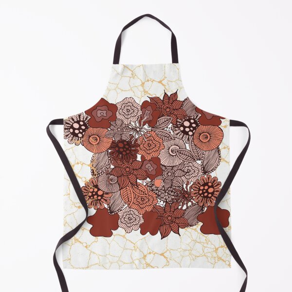 Item preview, intertwined brown flowers designed and sold by kamila11.
