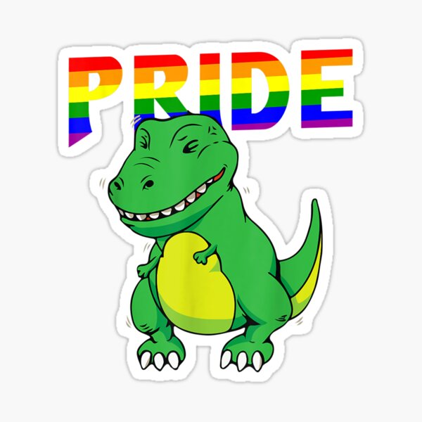 Ste-GAY-saurus  Pride Dinosaur Sticker – The Serpentry