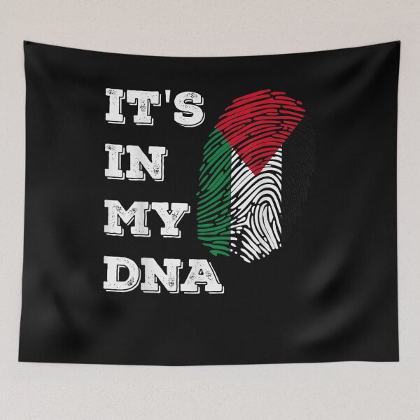 Item preview, It's In My Dna Palestine Flag Fingerprint Arabic American designed and sold by patsa4.
