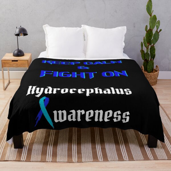 Item preview, Keep calm & Fight on hydrocephalus awareness- hydrocephalus awareness designed and sold by Designs Of all kinds.