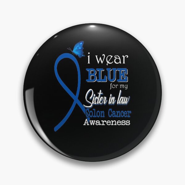 Item preview, Ribbon I Wear Blue For Sister In Law Colon Cancer Awareness designed and sold by MargaretHagon.