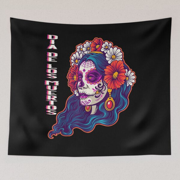 Item preview, Dia De Los Muertos Mexican Traditional Sugar Skull Skeleton designed and sold by nancyholly.