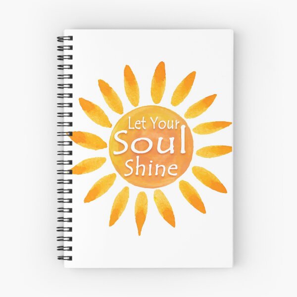 Item preview, Let Your Soul Shine Quote On Watercolor Sun Painting To Inspire Your Day designed and sold by Bad Kitty Designz.