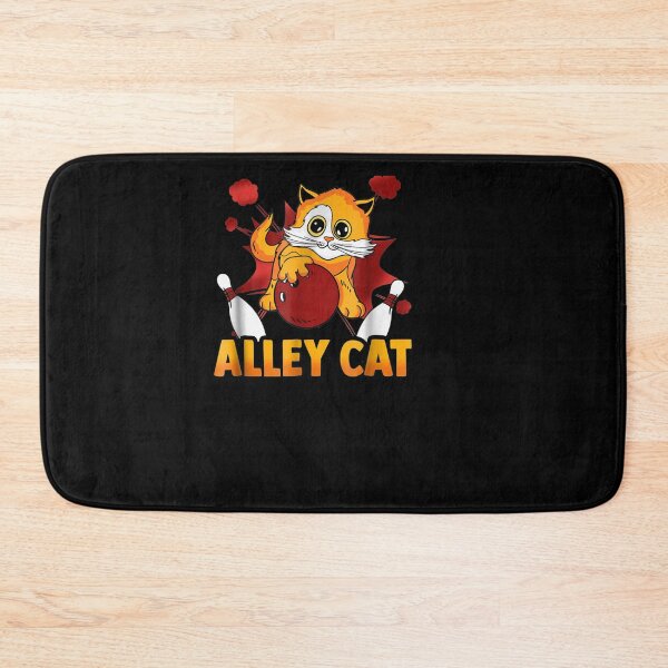 Item preview, Retro Bowling Team Alley Cat Graphic Bowl designed and sold by nancyholly.