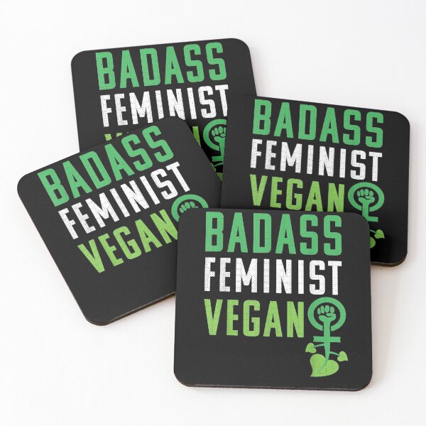 Item preview, Vegan Feminist Badass Feminist Vegan designed and sold by nancyholly.