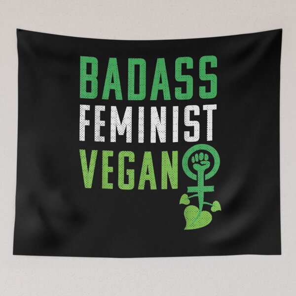 Item preview, Vegan Feminist Badass Feminist Vegan designed and sold by nancyholly.