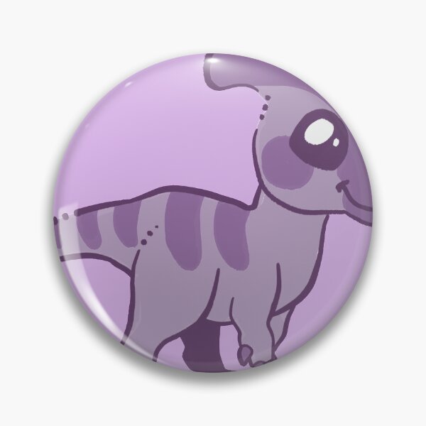 Item preview, Duckbill Dinosaur Cute Purple Chibi Parasaurolophus designed and sold by Enzo Daniel.