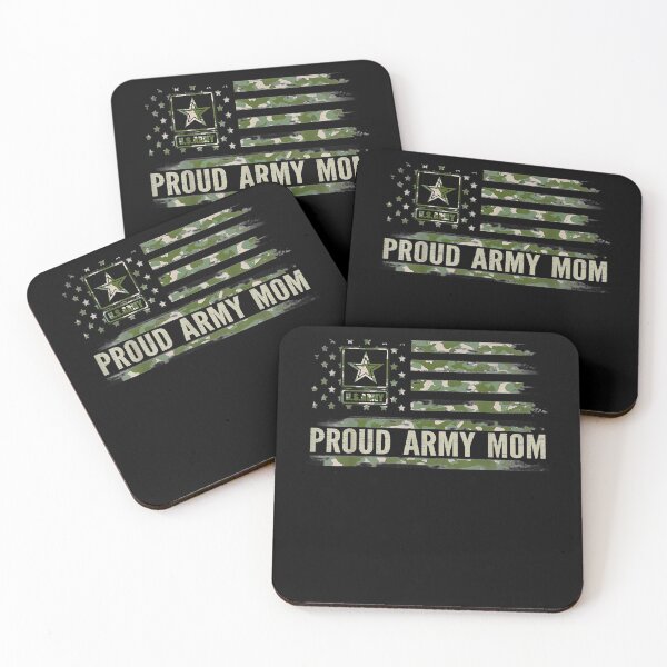 Artikelvorschau, Vintage Proud Army Mom Camo American Flag Veteranengeschenk entworfen und verkauft von patsa4.