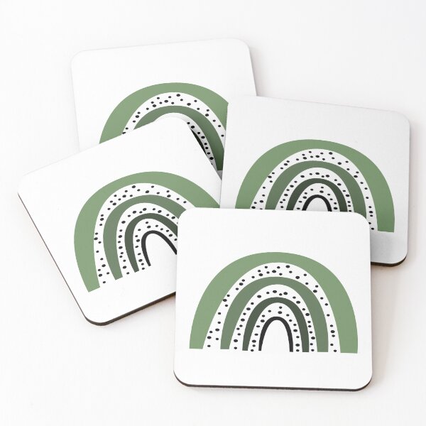 Item preview, sage green polkadots rainbow designed and sold by Northendesigns.