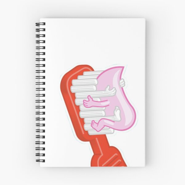 Item preview, Toothbrush hugging toothpaste designed and sold by guaka-molly.