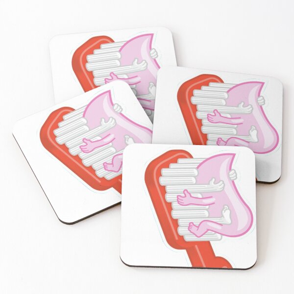Item preview, Toothbrush hugging toothpaste designed and sold by guaka-molly.