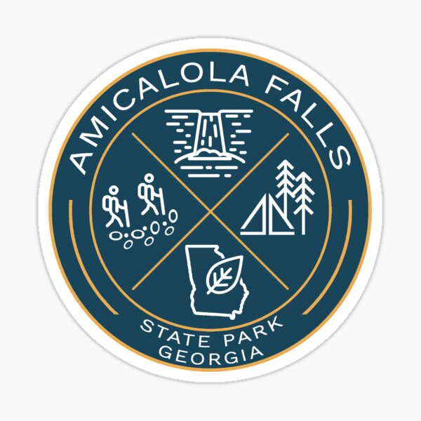 Item preview, Amicalola Falls State Park Heraldic Logo designed and sold by VanyaKar.